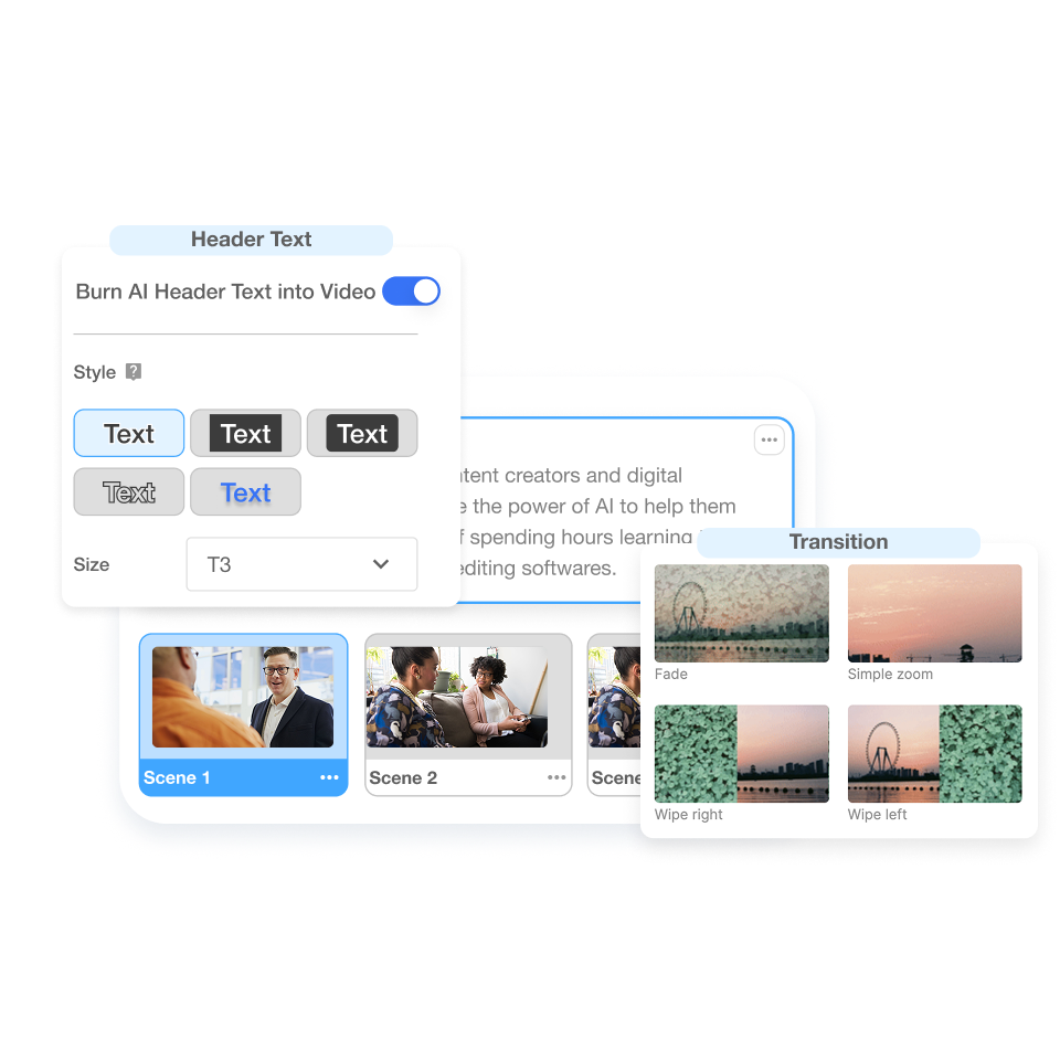 Product comparison video maker: refine scenes and labels in Visla’s Scene-Based Editor